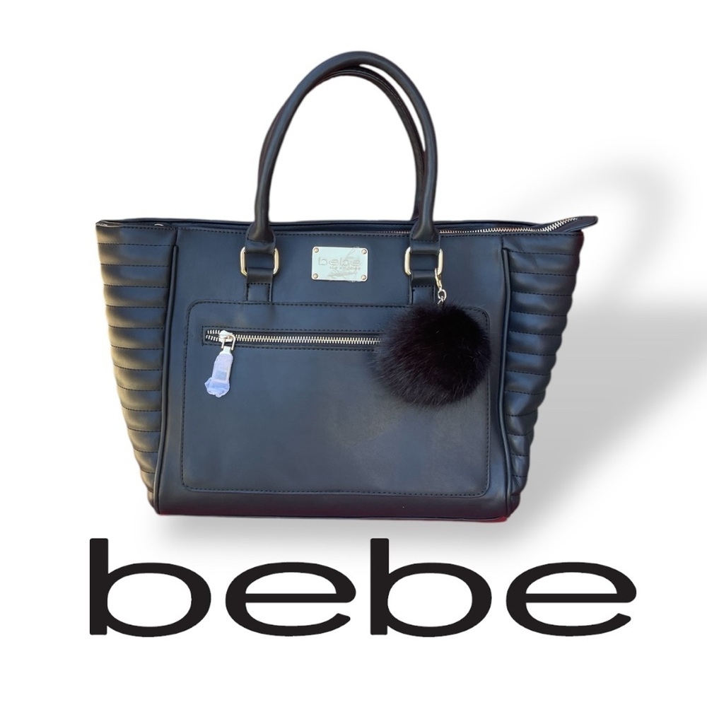 Faux Leather Tote Bag GIGI by bebe Top Handle Large  WBE01-110